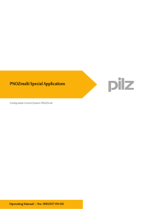 PNOZmulti Special Applications