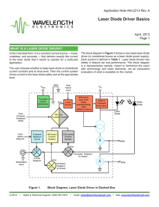 AN-LD13: Laser Diode Driver Basics