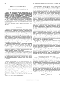 Efficient Deformable Filter Banks