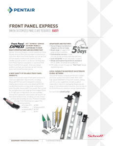 front panel express - PentAirProtect.com