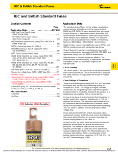 Cooper Bussmann IEC and British Standard Fuses