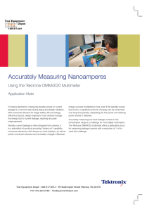 Accurately Measuring Nanoamperes