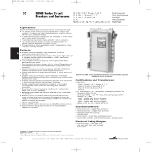 3C EBMB Series Circuit Breakers and Enclosures