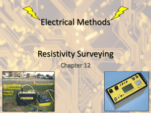 Resistivity Surveying Electrical Methods