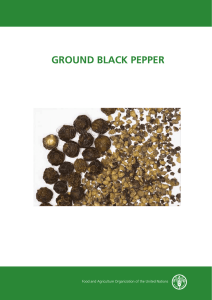 ground black pepper - Food and Agriculture Organization of the