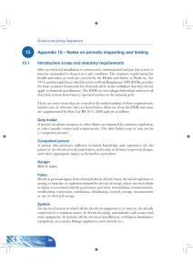 15 Appendix 15 – Notes on periodic inspecting and testing