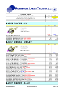 laser diodes - Roithner Lasertechnik