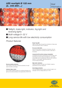 Taillight, brake light, indicator, fog light and reversing lights Multi