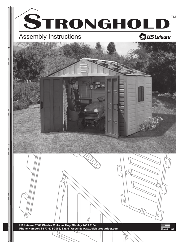 Assembly Instructions for 10x8 Stronghold Shed