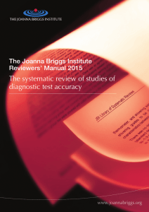 The systematic review of studies of diagnostic test accuracy