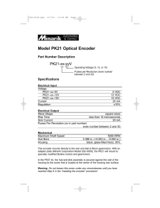 Model PK21 Optical Encoder