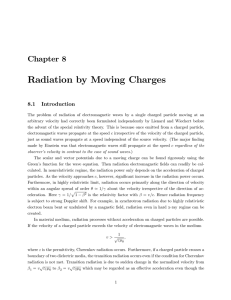 Chapter 8 Radiation by Moving Charge