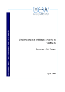 Understanding children`s work in Vietnam