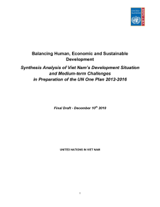 UN Synthesis Report One Plan 2012-2016