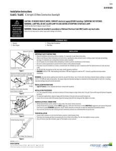 Installation Instructions IL4AIC / IL6AIC IC Airtight