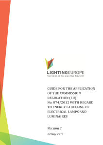 (EU) No. 874/2012 with regard to Energy Labelling