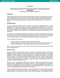 080-2010: Using Data Set Labels and Format Descriptions to