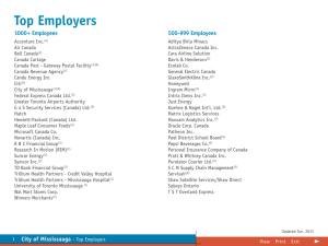 Top Employers - Mississauga.ca