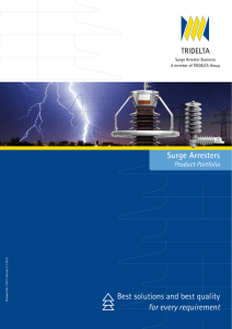 Best solutions and best quality for every requirement Surge Arresters
