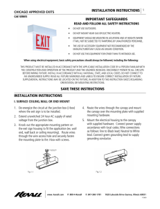 installation instructions important safeguards save these