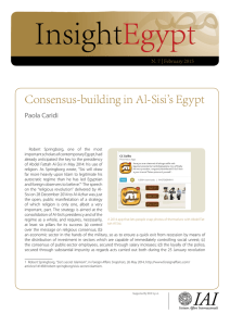 Consensus-building in Al-Sisi`s Egypt