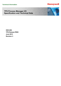 TPS Process Manager I/O Specification