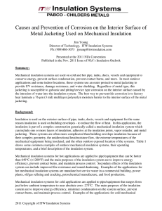 Causes and Prevention of Corrosion on the Interior Surface of Metal