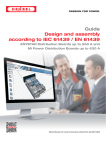 Guide Design and assembly according to IEC 61439 / EN