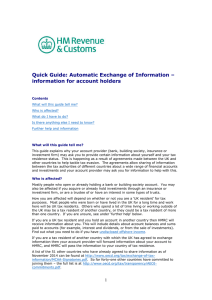 Quick Guide: Automatic Exchange of Information