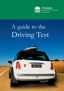 A Guide to the Driving Test - Roads and Maritime Services