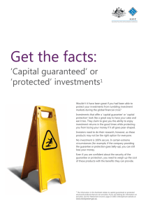 Get the facts: `Capital guaranteed` or `protected` investments