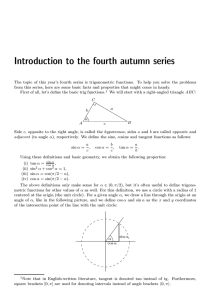 Introduction to the fourth autumn series