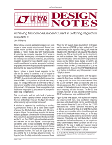 DN11 - Achieving Microamp Quiescent Current in Switching