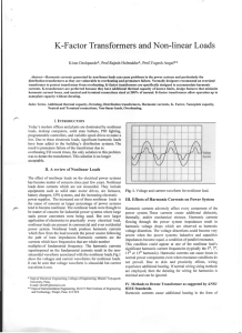 K-Factor Transformers and Non-linear Loads