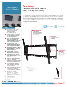 Universal Tilt Wall Mount