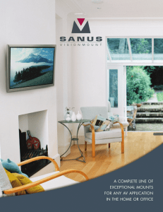 Sanus VisionMount Brochure