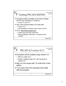 Getting Started with PSCAD/EMTDC