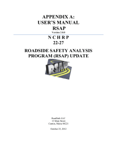 APPENDIX A: USER`S MANUAL RSAP