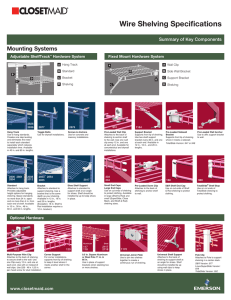Wire Shelving Specifications