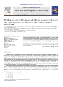 Modeling and control of the doubly fed induction generator wind