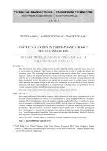 switching losses in three-phase voltage source inverters straty