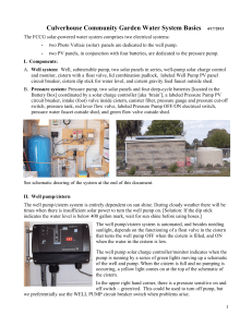 Culverhouse Community Garden Water System Basics