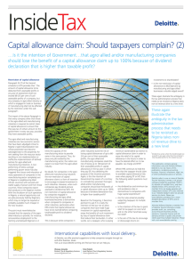 Capital allowance claim: Should taxpayers complain? (2)