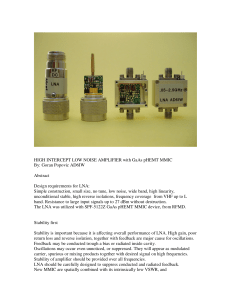 AD6IW HEMT MMIC Wideband LNA article and kit info