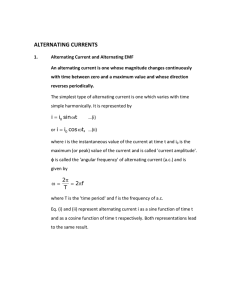 ALTERNATING CURRENTS