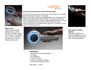 Glare-Free. Unlike your standard lighted loupe, Lumio provides a