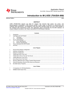 Introduction to M-LVDS (TIA/EIA-899) (Rev. A)