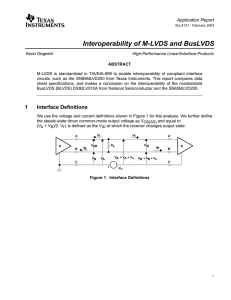 Interoperability of M-LVDS and BusLVDS