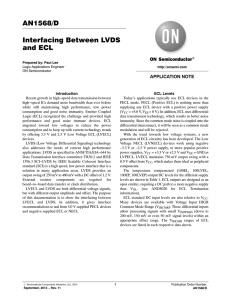 AN1568 - Interfacing Between LVDS and ECL