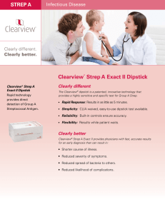 Clearview® Strep A Exact II Dipstick